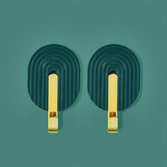 2pcs Self-adhesive Punch Hook for Bathroom Kitchen Bedroom