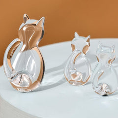 2pcs Cat Tail Hook Transparent Sticky Waterproof Hanger Bathroom Decor