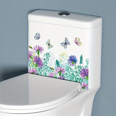 Toilet Decals Bathroom Decals Self adhesive Wall Stickers Toilet Lid Decal
