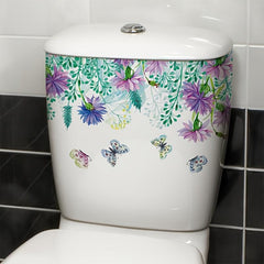 Toilet Decals Bathroom Decals Self adhesive Wall Stickers Toilet Lid Decal