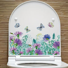 Toilet Decals Bathroom Decals Self adhesive Wall Stickers Toilet Lid Decal