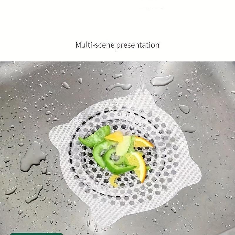 10pcs Disposable Drain Hair Catcher Stickers Sink Strainer Stopper