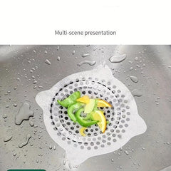 10pcs Disposable Drain Hair Catcher Stickers Sink Strainer Stopper