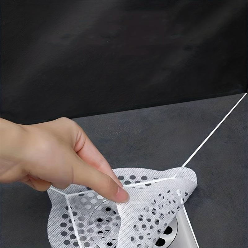 10pcs Disposable Drain Hair Catcher Stickers Sink Strainer Stopper