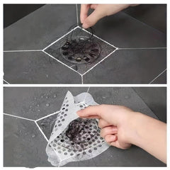 10pcs Disposable Drain Hair Catcher Stickers Sink Strainer Stopper