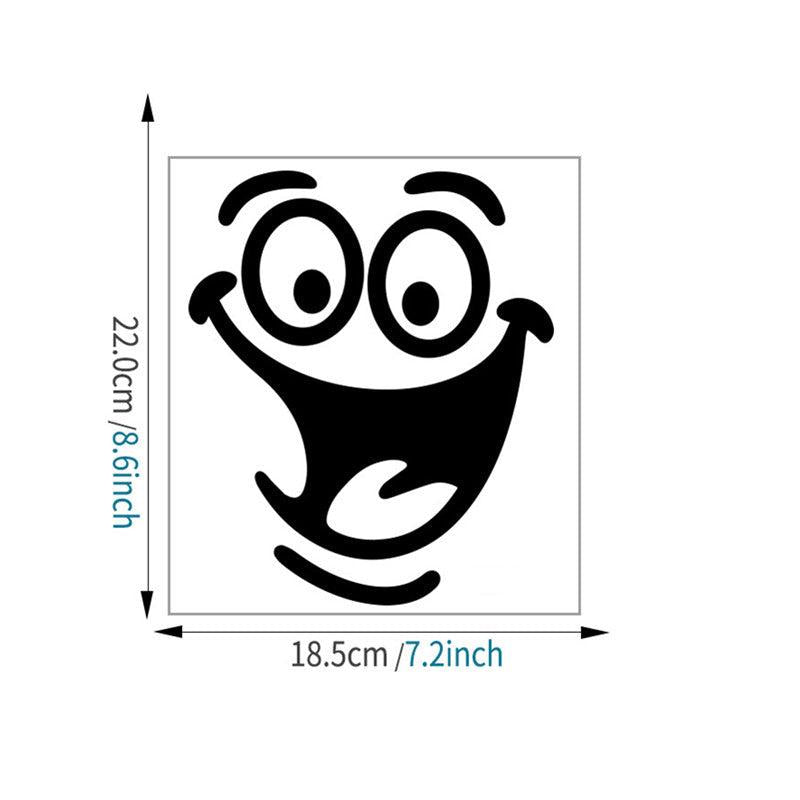 3Pcs Toilet Happy Face Peeping Stickers Bathroom Decoration