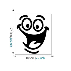 3Pcs Toilet Happy Face Peeping Stickers Bathroom Decoration