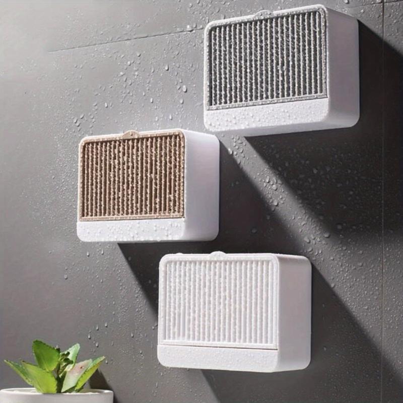 Wall Mounted Soap Box Bathroom Shelf Unpunched Soap Rack Bar Soap Holder