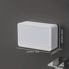 Wall Mounted Soap Box Bathroom Shelf Unpunched Soap Rack Bar Soap Holder