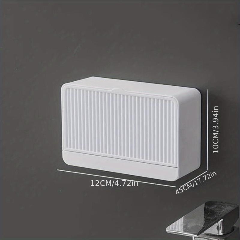 Wall Mounted Soap Box Bathroom Shelf Unpunched Soap Rack Bar Soap Holder