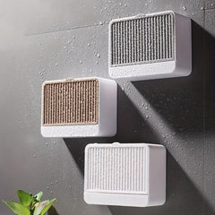 Wall Mounted Soap Box Bathroom Shelf Unpunched Soap Rack Bar Soap Holder