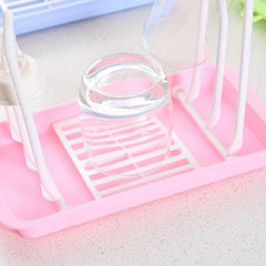 Baby Bottle Drying Rack with Drainer Tray - Countertop Bottle Dryer Holder