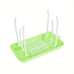 Baby Bottle Drying Rack with Drainer Tray - Countertop Bottle Dryer Holder