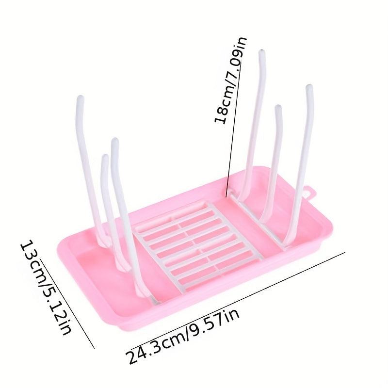 Baby Bottle Drying Rack with Drainer Tray - Countertop Bottle Dryer Holder