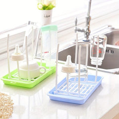 Baby Bottle Drying Rack with Drainer Tray - Countertop Bottle Dryer Holder