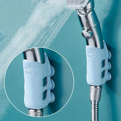 1pc Bathroom Shower Holder Suction Cup Shower Shelf Wall Mount Hanger