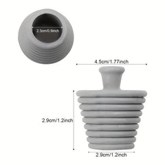 2pcs Silicone Tub Stopper Drain Plug For Bathroom Sink