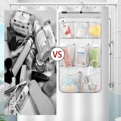 Quick Dry Shower Organizer with Rotating Hanger - Bathroom Toiletry Storage
