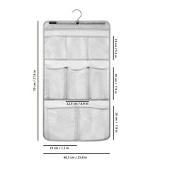 Quick Dry Shower Organizer with Rotating Hanger - Bathroom Toiletry Storage