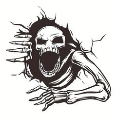 1pc Halloween Skull Toilet Sticker 3D Horror Zombie Bathroom Decal Self Adhesive