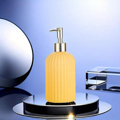 Colorful Glass Soap Dispenser with Pump - Refillable Lotion Bottle