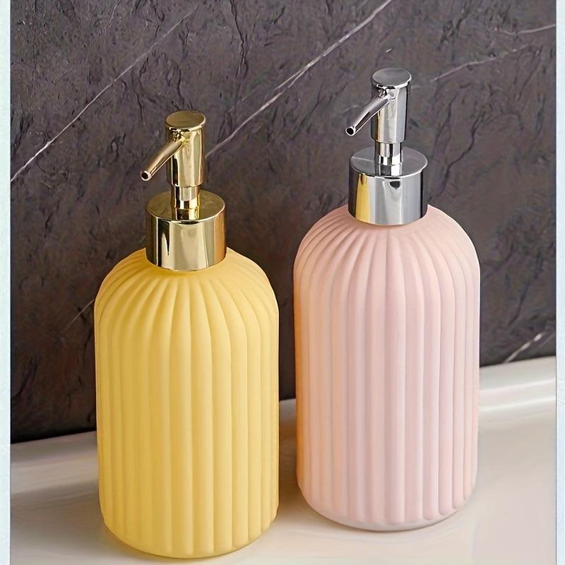 Colorful Glass Soap Dispenser with Pump - Refillable Lotion Bottle