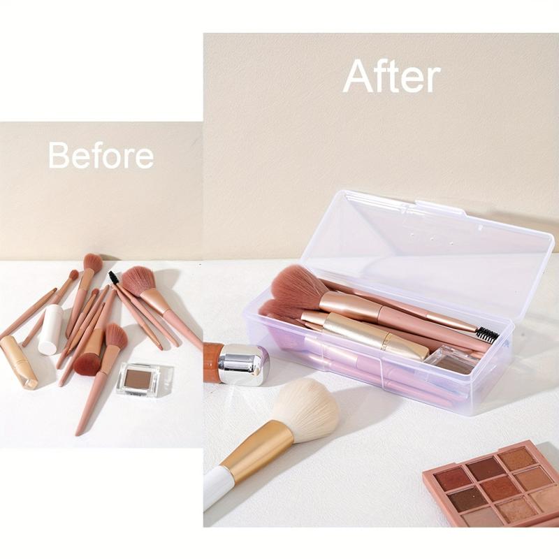 Clear Makeup Brush Holder Organizer Eyeliners Display Case