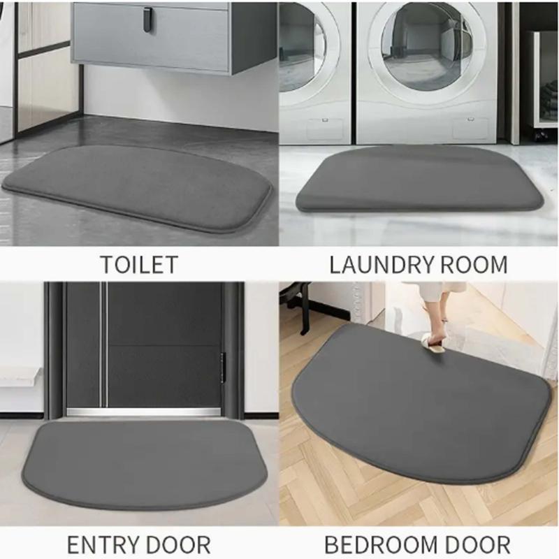 Absorbent Non Slip Bath Rug Quick Drying Shower Carpet Home Bathroom