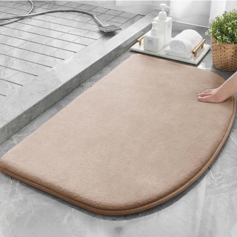 Absorbent Non Slip Bath Rug Quick Drying Shower Carpet Home Bathroom