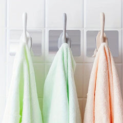2 Pack Dual Hanger Wall Hooks No Drill Adhesive Resistant Hooks