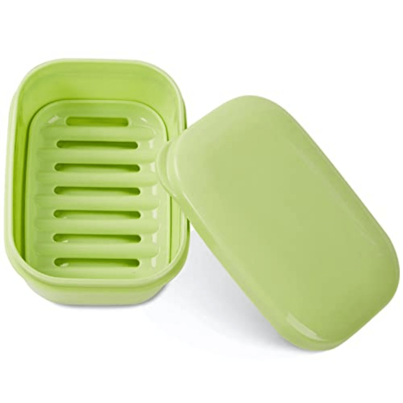 Leakproof Soap Container for Travel Gym Bathroom Perforated Soap Dish