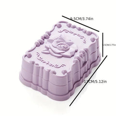 Waterproof Rose Carved Soap Dish with Lid Bathroom Drain Soap Holder