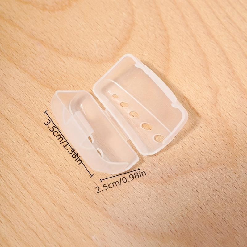 15pcs Clear Toothbrush Head Protective Cover Portable Plastic Case