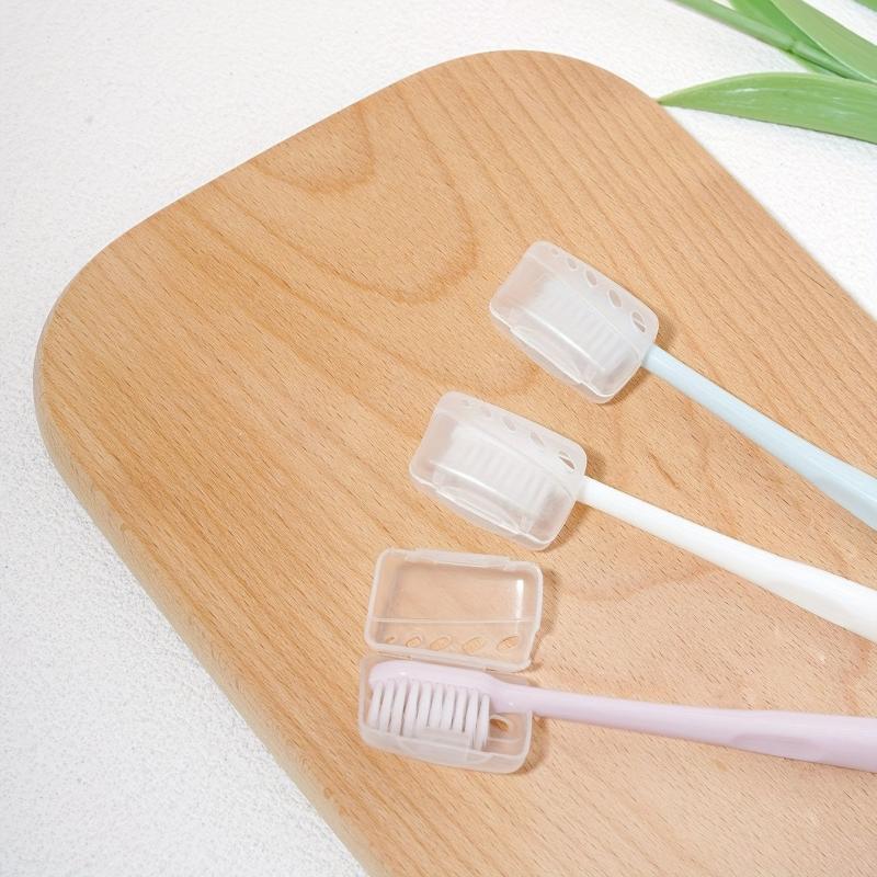 15pcs Clear Toothbrush Head Protective Cover Portable Plastic Case