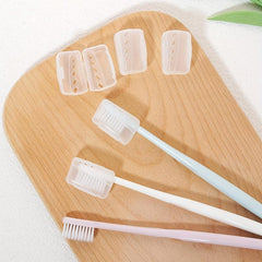 15pcs Clear Toothbrush Head Protective Cover Portable Plastic Case