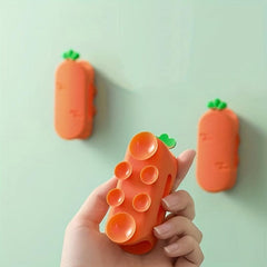 Carrot Shower Head Rack Suction Cup Holder Bathroom Fixer