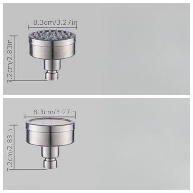 Stainless Steel Pressurized Shower Head - Lotus Puffy