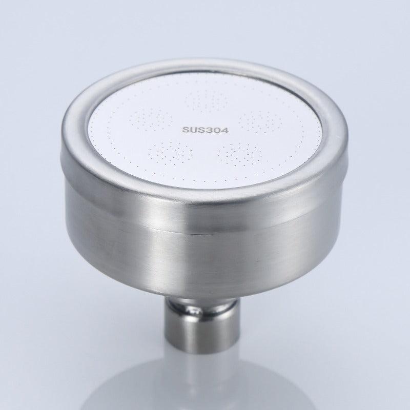 Stainless Steel Pressurized Shower Head - Lotus Puffy