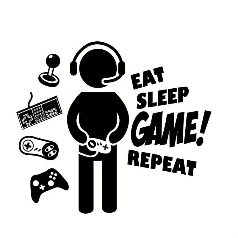1pc Wall Stickers Game Scenes with Transfer Film