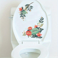 Flower Pattern Decal Wall Sticker Bathroom Decor
