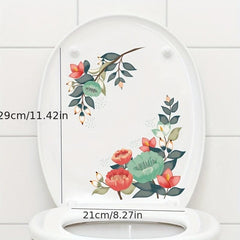 Flower Pattern Decal Wall Sticker Bathroom Decor
