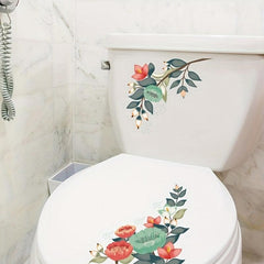 Flower Pattern Decal Wall Sticker Bathroom Decor