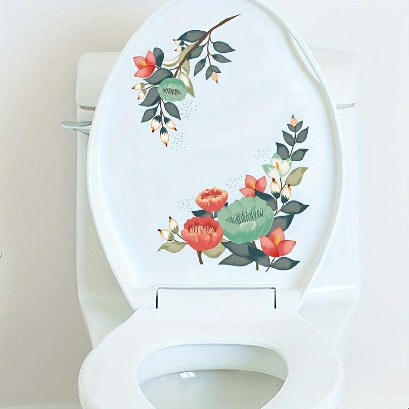 Flower Pattern Decal Wall Sticker Bathroom Decor