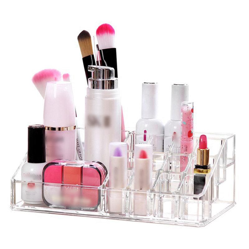 Jewelry Organizer Tray Makeup Lipstick Storage Box Desktop Case