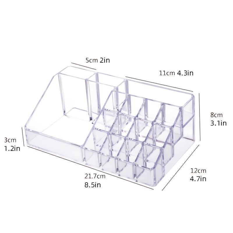 Jewelry Organizer Tray Makeup Lipstick Storage Box Desktop Case