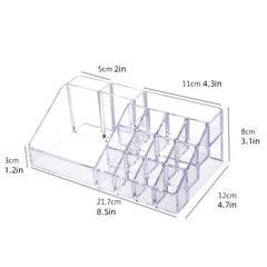 Jewelry Organizer Tray Makeup Lipstick Storage Box Desktop Case