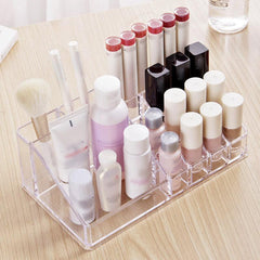 Jewelry Organizer Tray Makeup Lipstick Storage Box Desktop Case