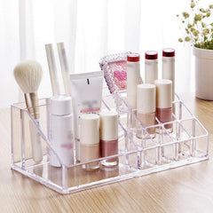Jewelry Organizer Tray Makeup Lipstick Storage Box Desktop Case