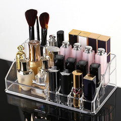 Jewelry Organizer Tray Makeup Lipstick Storage Box Desktop Case