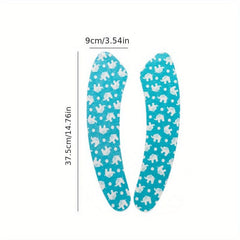 Cartoon Cuttable Toilet Seat Covers Mat Self Adhesive